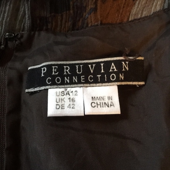 Peruvian Connection San Marco Silk Dress. P/A1075/ - Picture 11 of 12